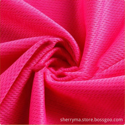 140GSM birds eye pique knitted sportswear fabric